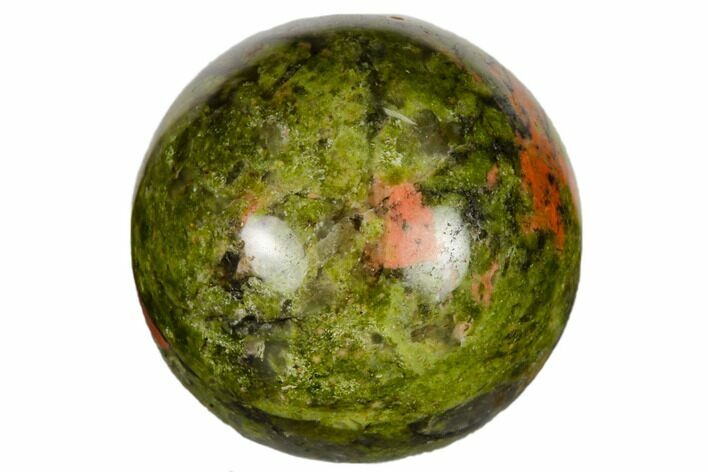 .9" Polished Unakite Sphere - Photo 1